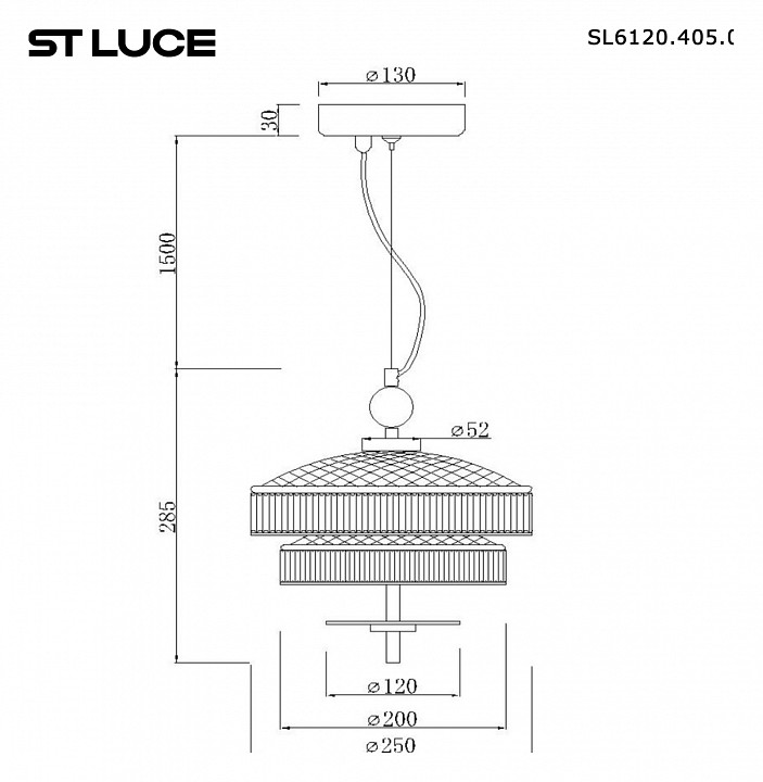 Подвесной светильник ST-Luce Oriental SL6122.303.01