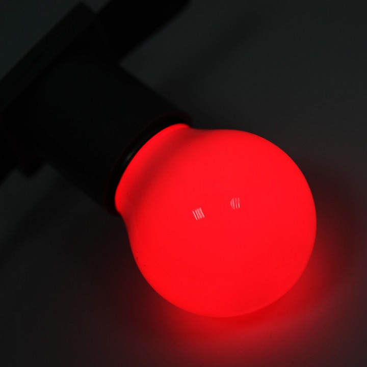 Лампа светодиодная SLB-LED-3 E27 220В 4Вт красный 405-112