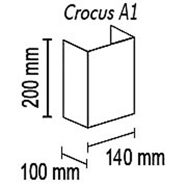 Накладной светильник TopDecor Crocus Glade Crocus Glade A1 10 09g