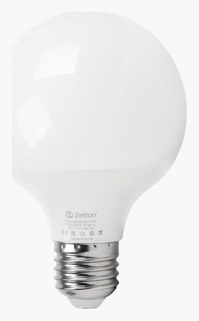 Лампа светодиодная с управлением через Wi-Fi Zetton Smart Wi-Fi Bulb E27 10Вт 2700-6500K ZTSHLBRGBCWE271RU