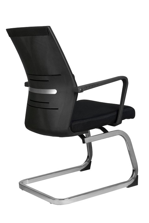 Кресло RCH G818 Чёрная сетка на полозьях (крутящееся)