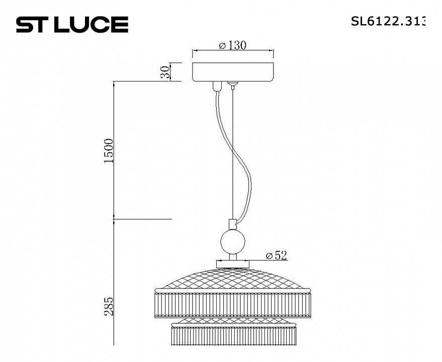 Подвесной светильник ST-Luce Oriental SL6122.313.01