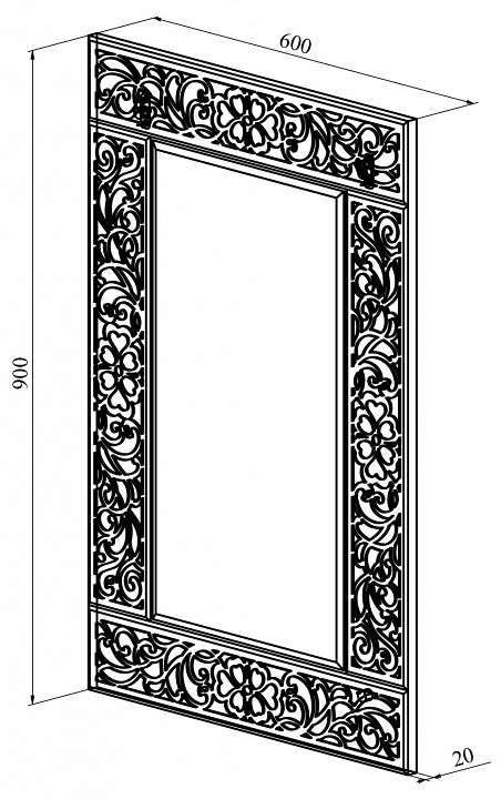 Зеркало настенное Соня Премиум СО-40