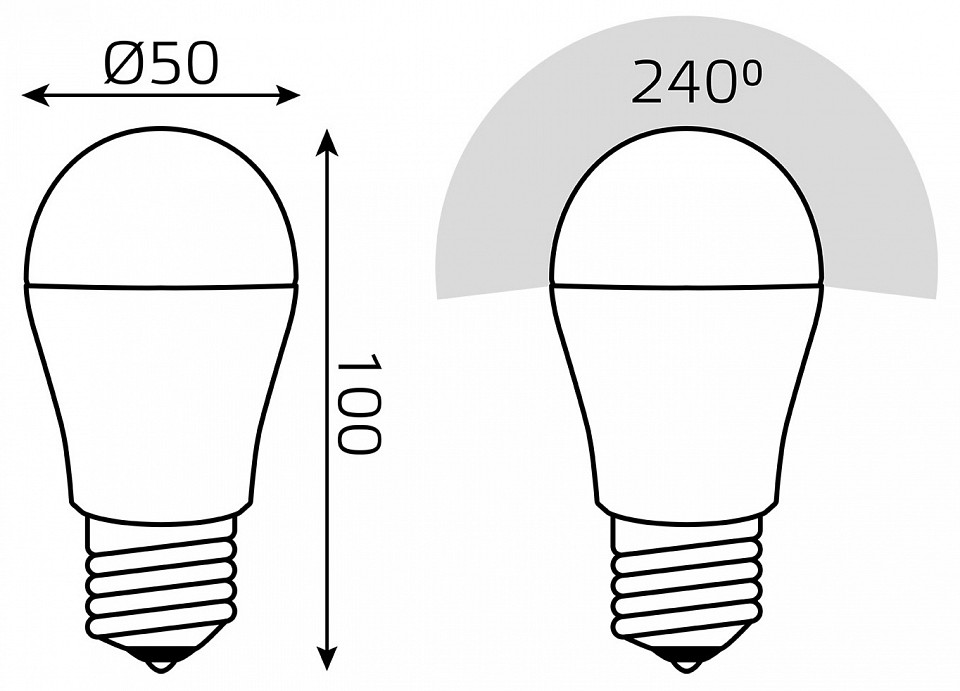Лампа светодиодная Gauss Basic E27 13Вт 3000K 10502132