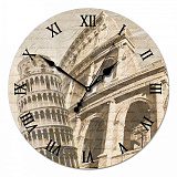 Настенные часы (33x4 см) Старинная Италия 01-004
