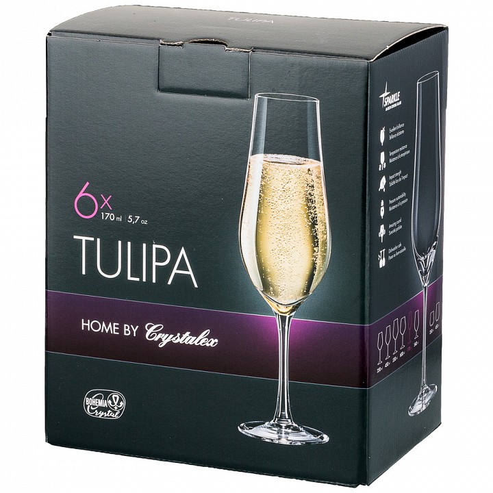 Набор из 6 бокалов для шампанского Tulipa 674-761
