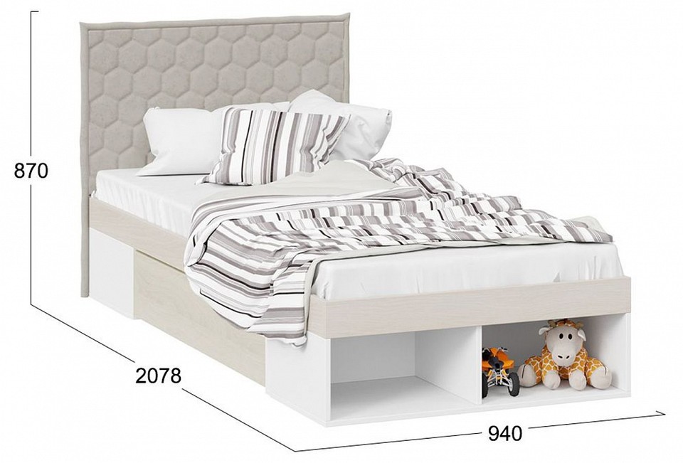 Кровать Сканди СМ-386.12.004