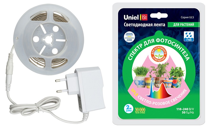 Комплект с лентой светодиодной для растений Uniel ULS-P71 UL-00007572