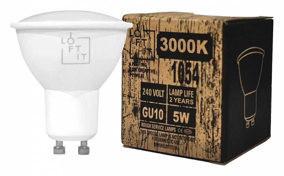 Лампа светодиодная Loft it Bulb GU10 5Вт 3000K GU1053LED