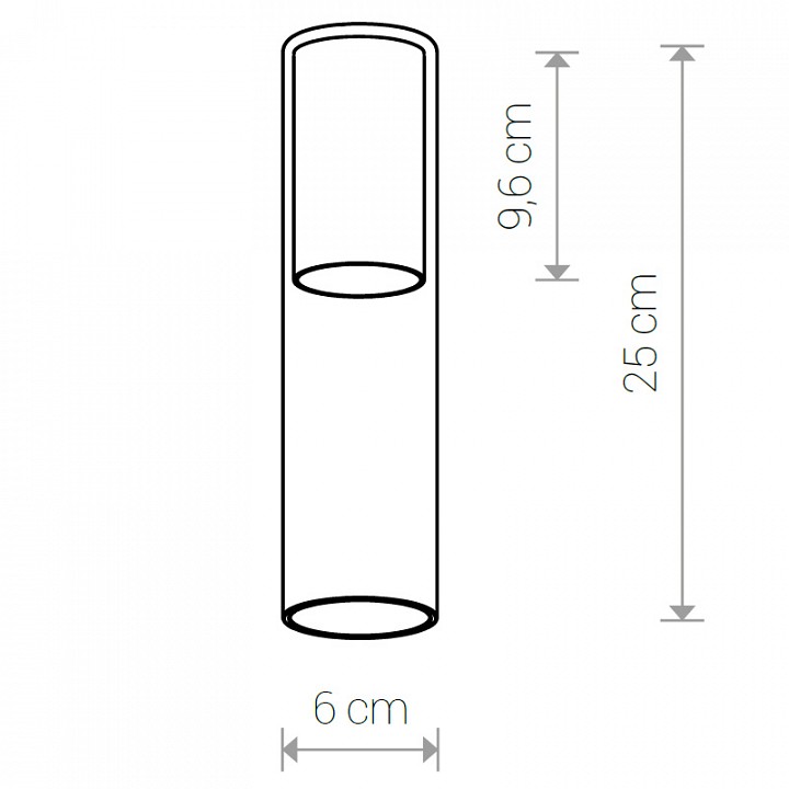 Плафон Nowodvorski Cameleon Cylinder M TR/BS 8543