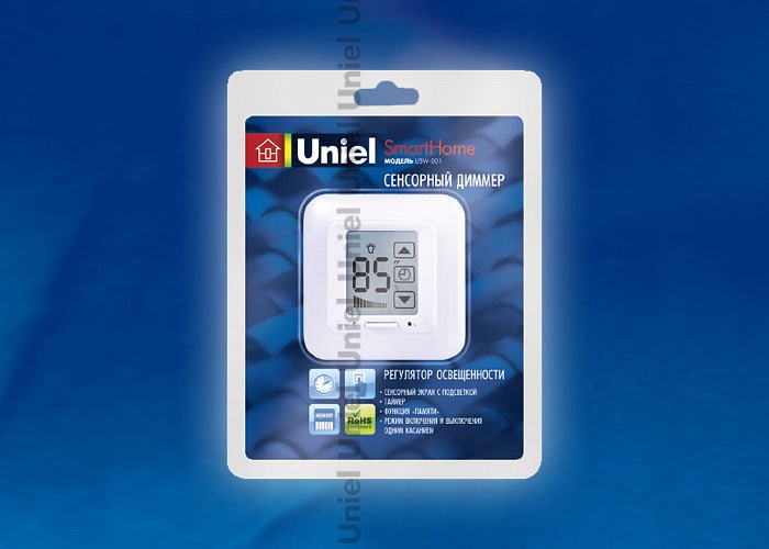 Диммер сенсорный Uniel USW-001-LCD-DM-40 4028
