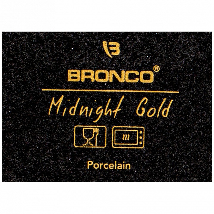 Блюдо декоративное (21 см) Bronco midnight gold 42-366