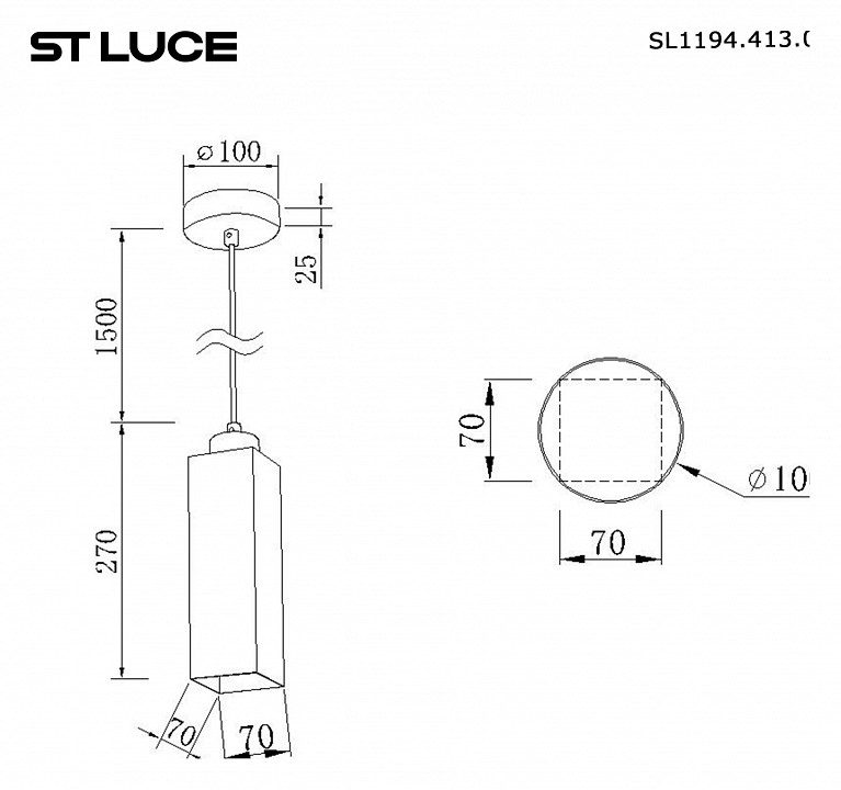 Подвесной светильник ST-Luce Earthy SL1194.413.01